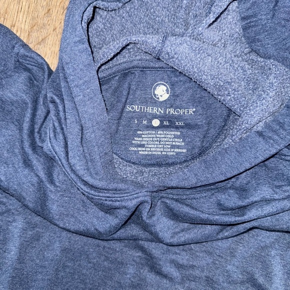 Southern Proper • Blue Logo Hoodie - Picture 6 of 7